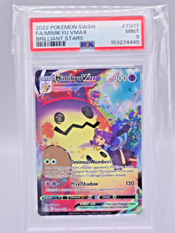 Pokemon Mimikyu VMAX Holo Ultra Rare Card 2022 Brilliant Stars TG17/TG30 PSA 9 - Image 1