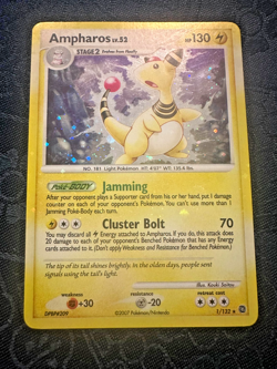Pokemon Ampharos 1/132 Secret Wonders Rare Card - Image 1