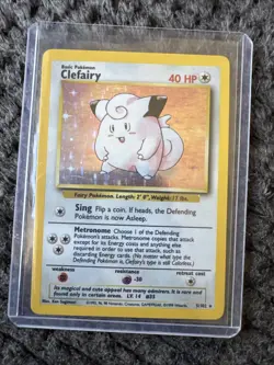 Pokemon TCG Base Set Clefairy Holo Card 5/102 - Image 1