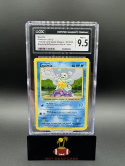 Squirtle 001/034 Trading Card Game Classic Holo CGC 9.5 - Image 1