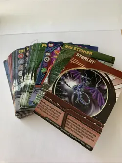 Bakugan Battle Brawlers Ability Card Lot 2008-09 X53 cards (2 Holos) MP-LP - Image 1