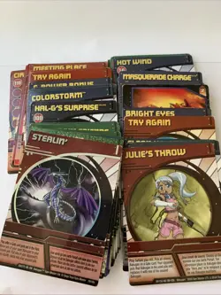 Bakugan Battle Brawlers Ability Card Lot 2008-09 X53 cards (2 Holos) MP-LP - Image 2