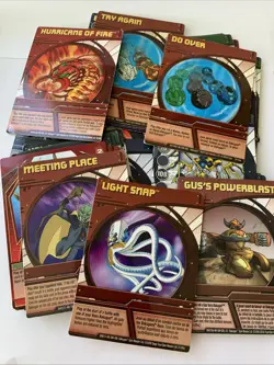 Bakugan Battle Brawlers Ability Card Lot 2008-09 X53 cards (2 Holos) MP-LP - Image 3