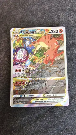 Pokemon TCG Charizard VSTAR SWSH262 Black Star Promo Holo Card NM Condition - Image 1