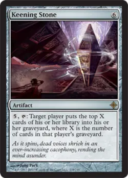 1x Keening Stone Light Play, English Rise of the Eldrazi MTG Magic - Image 1