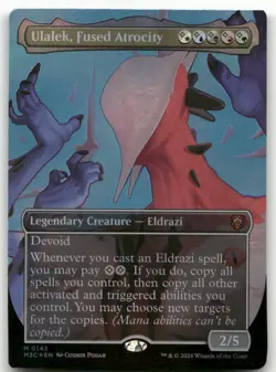 Ulalek, Fused Atrocity (Borderless) (Ripple Foil) #143 NM Modern Horizons 3 - Image 1