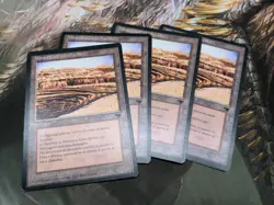 4x Strip Mine FBB Italian Rinascimento Playset MtG Magic the Gathering! LP - Image 3