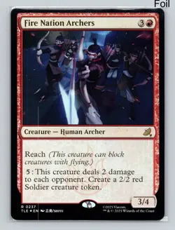 MTG Fire Nation Archers Foil R Avatar: The Last Airbender: Eternal-Legal 237 NM - Image 1