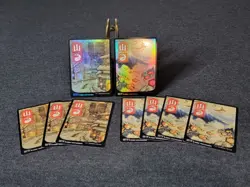 Magic: The Gathering Kamigawa: Neon Dynasty full-art Mountain land ×9 (×2 Foil) - Image 1