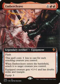 Embercleave - Foil Extended Art Throne of Eldraine NM MTG - Image 1