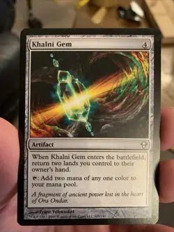 MTG Magic The Gathering Zendikar Khalni Gem Uncommon LP - Image 1