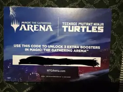 MTG Arena Code Teenage Mutant Ninja Turtles Promo -3 Booster Packs Digital Code - Image 2