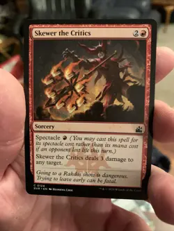 [MTG] Skewer the Critics (0124) (RVR) NM - Image 1