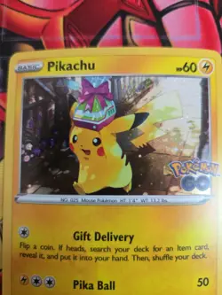 Pikachu SWSH234 Holo Promo Sword & Shield Promo Pokemon Holo LP - Image 2