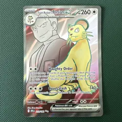 TEAM ROCKET'S PERSIAN EX 219/182 ULTRA RARE DESTINED RIVALS POKEMON NEAR MINT - Image 1