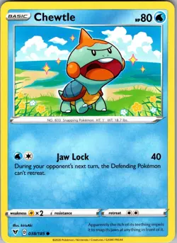 Chewtle Vivid Voltage 038/185 Common Pokemon Near Mint - Image 1