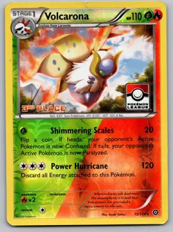 Volcarona [3rd Place] League & Championship Cards 15/114 Holo Reverse Holo HP - Image 1