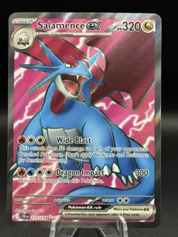 Pokemon TCG Journey Together Salamence ex 177/159 Ultra Rare Holo - Image 1