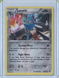 Lucario Reverse Holo | Pokemon TCG Fates Collide - Image 1
