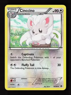 Cinccino 85/98 Uncommon Emerging Powers Pokemon Reverse Holo Near Mint - Image 1