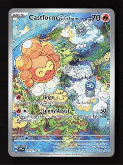 Castform Sunny Form 195/191 Illustration Rare Surging Sparks Pokemon Near Mint - Image 1