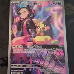 Pokemon TCG Marnie's Morpeko 206 SV Scarlet & Violet Promo Full Art Holo EN - Image 1