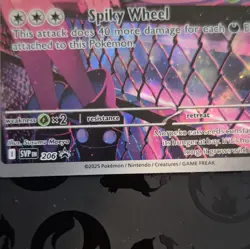 Pokemon TCG Marnie's Morpeko 206 SV Scarlet & Violet Promo Full Art Holo EN - Image 3