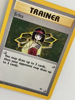 Erika 16/132 Pokemon TCG Gym Heroes Holo Rare - LP - Image 3
