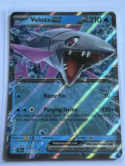 Veluza EX 43 / 159 Pokemon Journey Together 2025 Mint - 9.0 + Double Rare Holo - Image 2