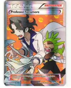 Professor Sycamore Ultra Rare Pokemon TCG Steam Siege 114/114 MP - Image 1