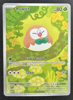 Pokemon Rowlet Illustration Rare Holo 090/088 NM ME03 Perfect Order - Image 1