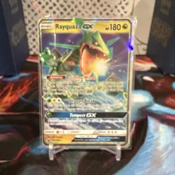 Rayquaza GX 109/168 Ultra Rare Full Art Holo SM Celestial Storm EN 180HP - Image 1