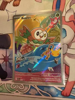 Pokemon TCG Rowlet 043 Me: Mega Evolution Black Star Promo Holo MINT/Near Mint - Image 3