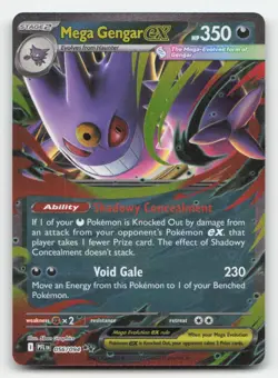 Mega Gengar ex Phantasmal Flames 056/094 Double Rare Pokemon NM - Image 1