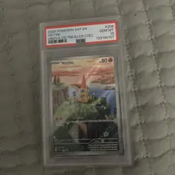 2025 POKEMON SVP EN-SV BLACK STAR PROMO #208 VICTINI PSA 10 - Image 1