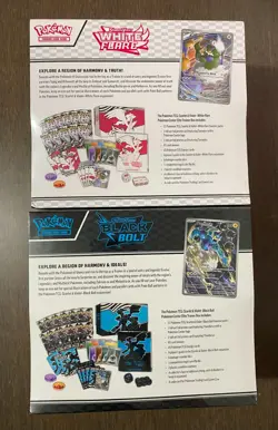 Pokemon Center Black Bolt and White Flare ETB Pokemon TCG - Factory Sealed - Image 2