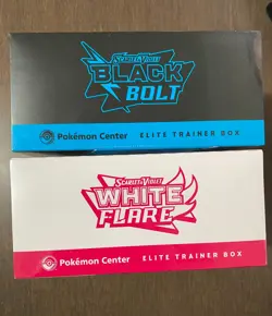 Pokemon Center Black Bolt and White Flare ETB Pokemon TCG - Factory Sealed - Image 3