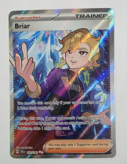 Pokemon Briar Sv07: Stellar Crown Ultra Rare Holo Trainer 163/142 - Image 1