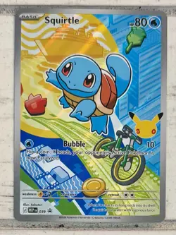 2026 First Partner Promos Squirtle Holo Black Star Promo #039!! - Image 1