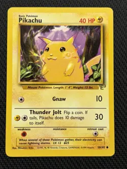 Pikachu Yellow Cheeks E3 Stamp #058/102 Pokemon Promo - Image 1