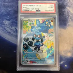 Pokemon Riolu SV01 Scarlet & Violet 215/198 PSA 8 - Image 1