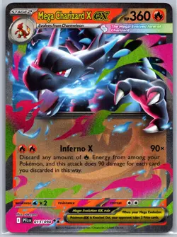 Mega Charizard X ex 013/094 Double Rare Phantasmal Flames Pokemon Near Mint - Image 1