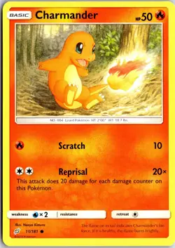 Charmander 11/181 C Team Up Pokemon NM/M - Image 1