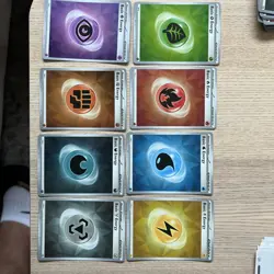 Stellar Crown Pokemon Basic Energy Holo Full Set Of (8) SVE 009-016 - Image 2