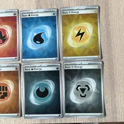 Stellar Crown Pokemon Basic Energy Holo Full Set Of (8) SVE 009-016 - Image 5