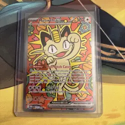 Pokemon TCG Perfect Order Meowth EX Special Illustration Rare SIR #121/088 - Image 1