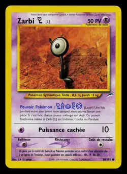 Pokemon Card - Unown [L] (Zarbi) Neo Destiny French 86/105 Common - Image 1