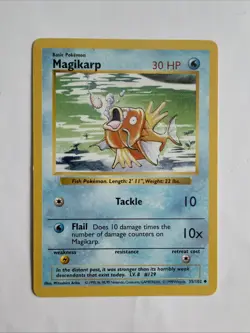 Pokemon TCG Magikarp Base Set 35/102 Regular Card Vintage - Image 1