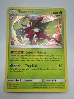 Pokemon Sun & Moon Black Star Promo Card Tsareena SM26 TCG - Image 1
