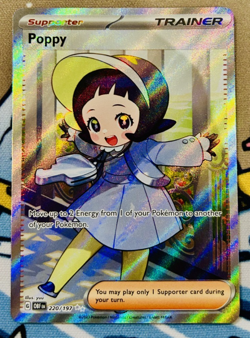Pokemon Card Poppy 220/197 Obsidian Flames Holo Ultra Rare Trainer NM - Image 1